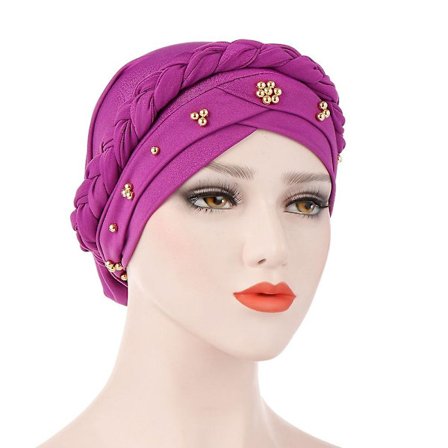 Turban Cap God Elastisk Fashion Tilbehør Mælkesilke Ingen Skygge Twist Beanie Hovedbeklædning Til Kvinder