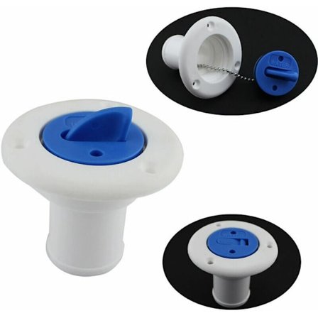 RV Vattentankslock 1/2" Färskvattenpåfyllningslucka Vattentank för Husbil Trailer Husvagn 38mm/Vit