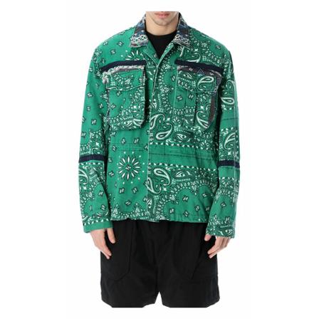 Sacai, Jacket 2202687Mc Groen, Heren, Maat:M