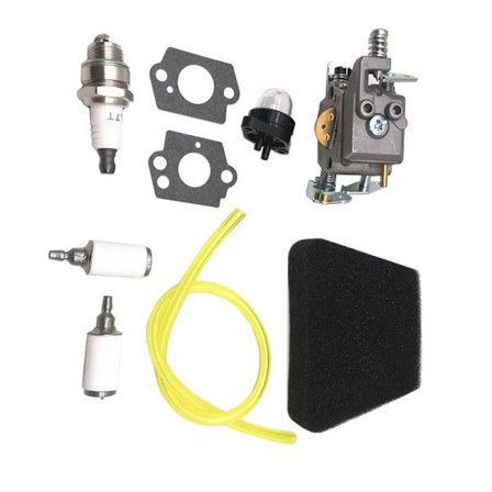 Motorsav Karburator Reparationssæt Brændstofslange Luftfilter Pakning Til Partner Poulan Mcculloch 351 352 370 371 390 391 401 420 422