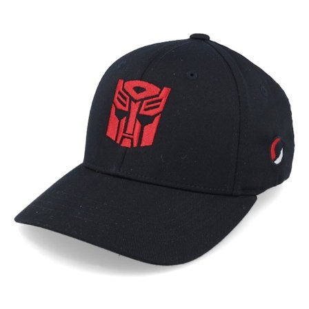 Transformers - Sort flexfit Kasket - Kids Autobots Logo Black Flexfit @ Hatstore