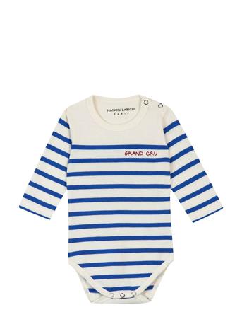 Malo Ls Grand Cru/Gots Bodies Long-sleeved Blå Maison Labiche Paris*Betinget Tilbud