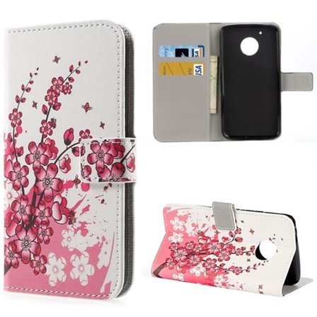 Plånboksfodral Moto G5 Plus - Körsbärsblommor