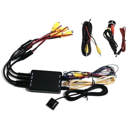 Bil Kamera Parkering Panorama Udsigt Bakspejl 4 Vejs Kamera Kontrolboks System 360 Graders Bakkamera Tilbehør