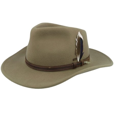 Stetson - Béžová western Klobouk - "Woolfelt Dried Herb Western " @ Hatstore