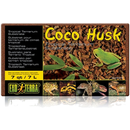Exoterra - Kokosskall - Substrat for tropiske terrarier Brun 7 L - Reptil - Bunnmateriale - Naturlige substrater og moser - ZOO.no