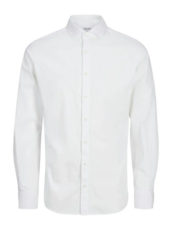 Jjeaxel Stretch Shirt Ls Noos Mni White Jack & J S