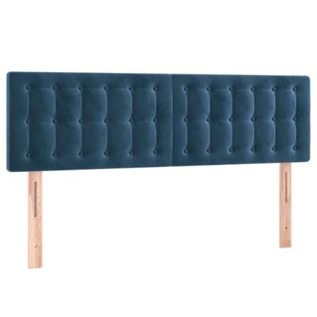 Vidaxl Huvudgavlar 2 St Mörkblå 72x5x78/88 Cm Sammet Blå