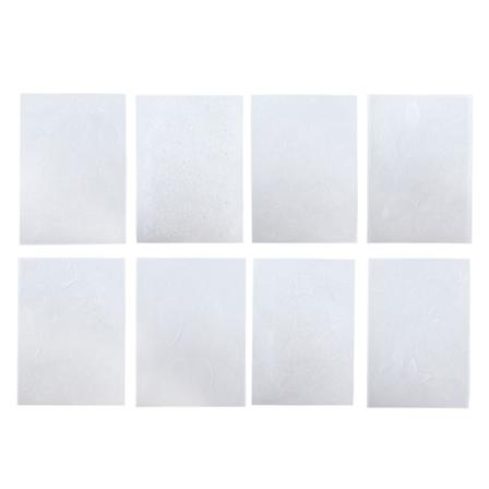 8 stk krympepapir for barn, tosidig, høy transparens, BOPS, DIY krympeplastark for nøkkelringer