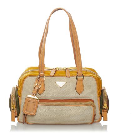 Prada Vintage Pre-owned Tass , Bruin , Dames , Maat: ONE Size Vintage Tassen