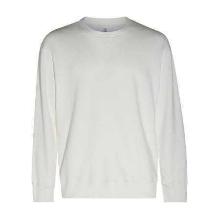 Brunello Cucinelli, Sweatshirts Biały, Mężczyzna, Rozmiar: L