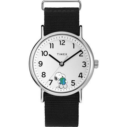 Timex x Peanuts Snoopy klokke TW2V07000 svart 38 mm