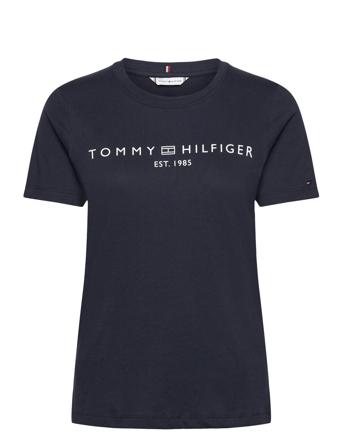 Reg Corp Logo C-Nk Ss T-shirts & Tops Short-sleeved Marineblå Tommy Hilfiger*Betinget Tilbud