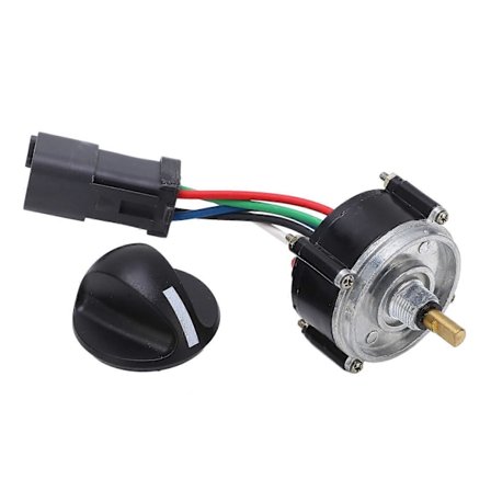 Gasspedalmotorknott med håndtak 106?0107 Dreieknapp Erstatning for Caterpillar Gravemaskin Firkantplugg