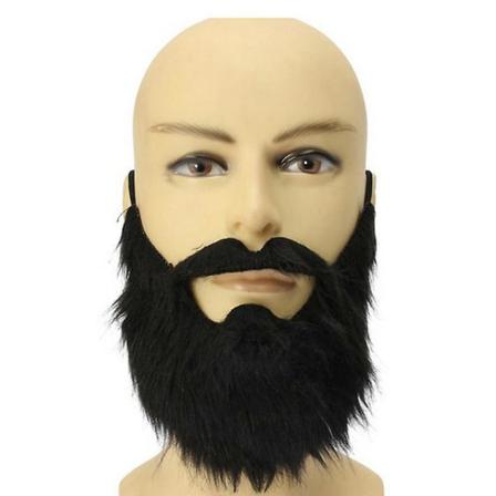 Falskt Skägg Halloween Cosplay Kostym 1 Set Svart