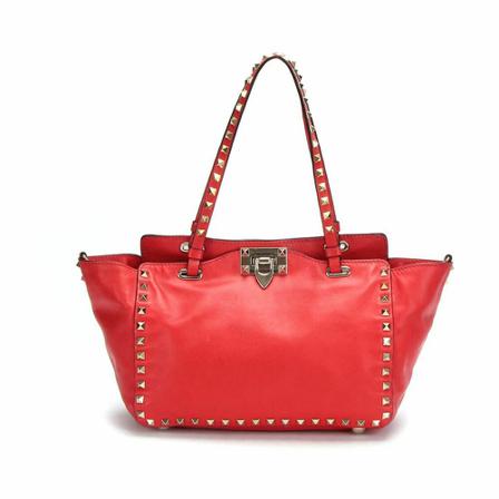 Valentino Vintage Shoulder Tass , Rood , Dames , Maat: ONE Size Vintage Tassen