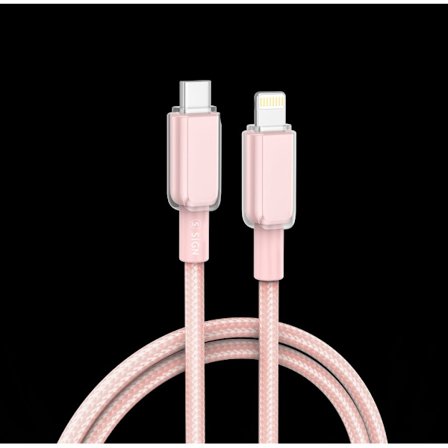 SiGN USB-C till Lightning-kabel 30W, 1m - Rosa