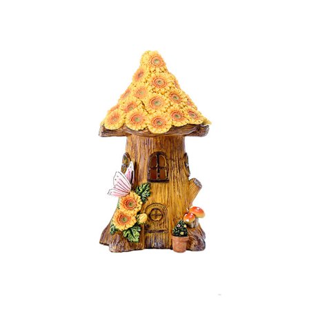 Birdfly Fairy House Solar Light for Home and Outdoor Decor Mushroom Ho
