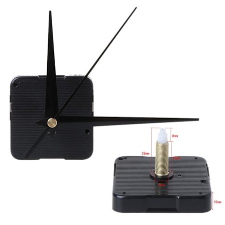 DIY Quartz Clock Movement Silence Quartz Clock Core Tillbehör Tillbehör för väggmonterade spetsiga nålar Tillbehör