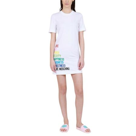Love Moschino White Kjole Hvid, Dame
