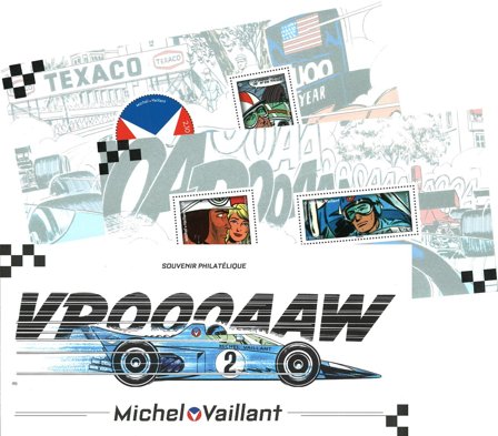 Frankrig - Michel Vaillant - Postfrisk miniark i folder