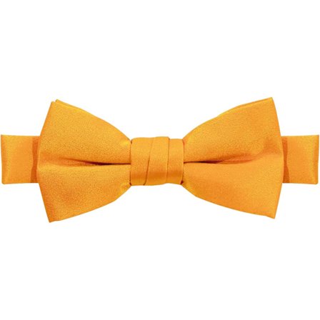 Pojkars förbundna justerbara enfärgade slips, ljus guld