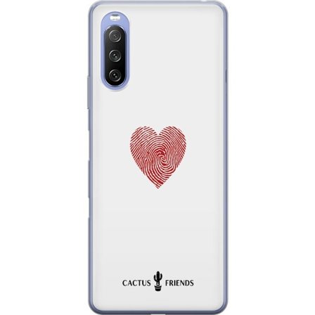 Yhteensopiva Puhelinkuori Sony Sony Xperia 10 III Lite Cactus and Friends - Fingerprint Love