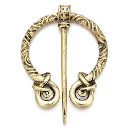 Viking Broche Tørklæde Broche GULD STYLE-5 STYLE-5