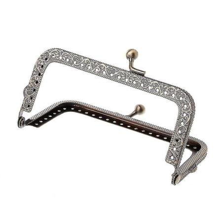 1 stk DIY Pung Taske Møntposer Metal Kiss Lukning Ramme DIY Håndværk 10,5 cm