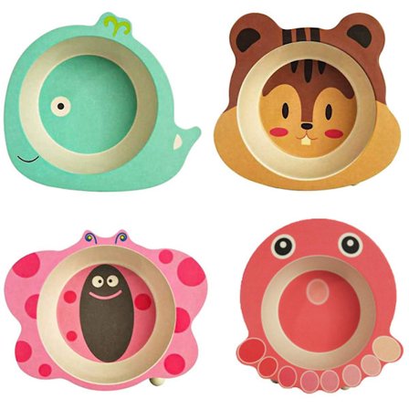 Baby Opdelt Tallerken, Bærbar Skridsikker Silikone Spisetallerken til Småbørn med Sugekop til Børn HQH