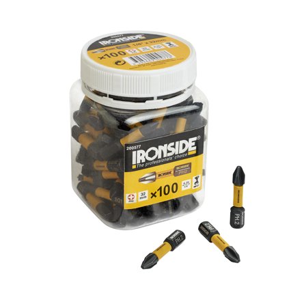 Ironside 200580 Bits 100-pakning, Torx TX25, Maskintilbehør & forbruk