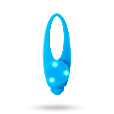 Dogman Basic LED Lampe Blå - for store hunder - Reflekser & Sikkerhetslamper til gåturen på Doggie.no