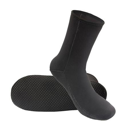 Neopreenisukat 3mm Rantasukat Vedenpitävät Sukat Vesisaapikkaat Sukat Sukellus Uinti Surffaus Snorklaus kahluu Kajakki Koskenlasku black no straps 2XL