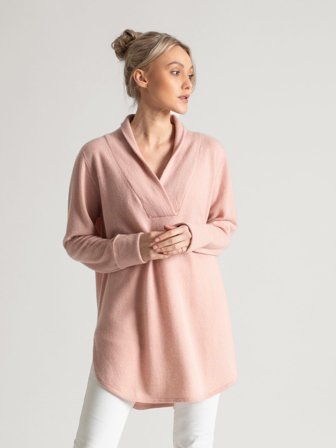 Kashmina - Kashmirgenser "Ida" - rose glow - Size L