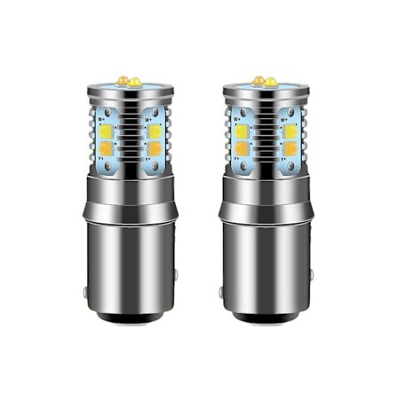 2x Valkoinen/keltainen Switchback Led Etuvilkku Parkkivalo Drl Polttimot 7528 B