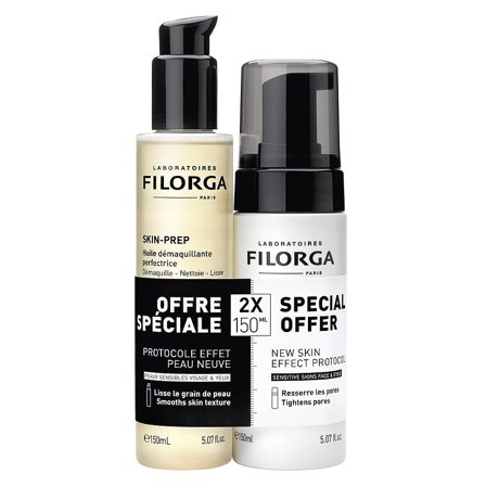 Filorga Skin-Prep Duo Cleansing Oil & Cleansing Foam 300 ml, Gaver, Mænd, Gaveæsker Til Ham