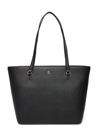 Lauren Ralph Lauren | Crosshatch Leather Medium Karly Tote | ONE SIZE
