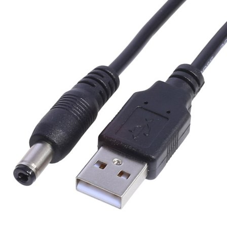 USB til DC-kabel USB hann til 3,0x1,1 mm 2,5x0,7 mm 4,0x1,7 mm 5,5x2,5 mm 5V Barrel Jack Strømledning Adapter Converter for LED