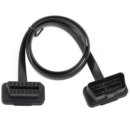 16-pin hann til hunn OBD2 skjøtekabel auto diagnostisk adapter 60 cm 24 tommer