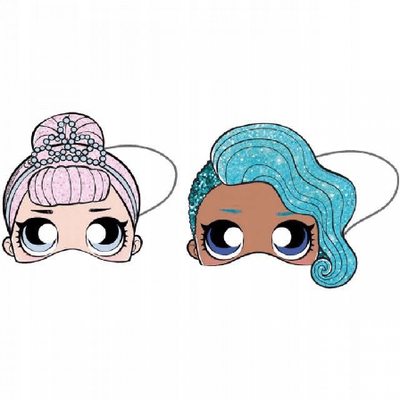 Ansiktsmasker LOL Surprise, 6-pack