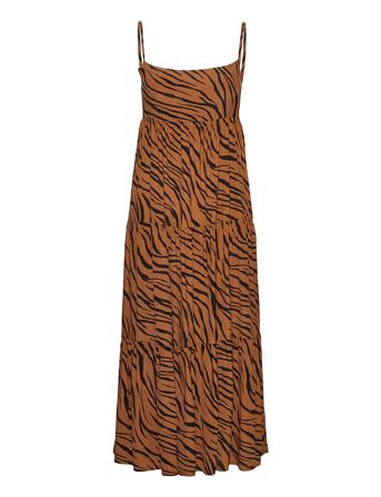 Corvina Midi Dress Polvipituinen Mekko Ruskea Faithfull The Brand