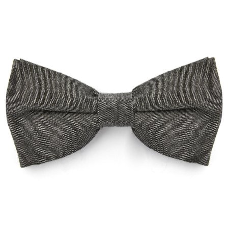 Papion din bumbac gri pentru bărbați - Papioane gata legate