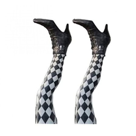 Rl Halloween onde onde heksebein rekvisita opp ned trollmann føtter med støvler ornament hage DIY dekorasjon for hage gårdsplass plen