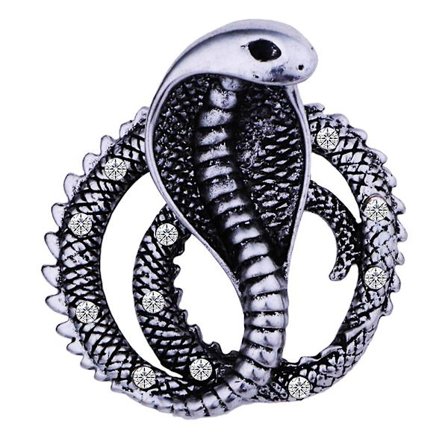 Cobra Design Pins Unik Kreativ Vintage Nyhet Brosch Kläder Brosch Lapel Pin Bröstnålar För Manliga Män Pojkar