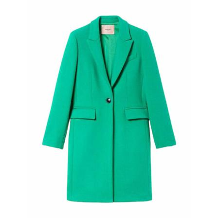 Twinset Frakke Grøn, Dame Uldfrakker