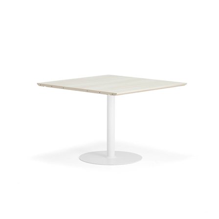 Pöytä METRIC, jatkopala, 1000x1000x720 mm, valkoinen/saarni