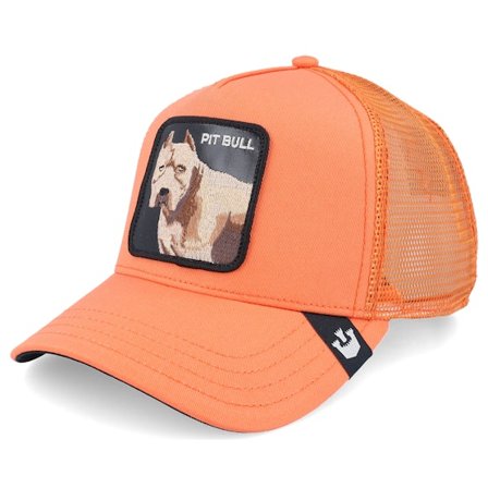 Goorin Bros. - Red trucker Czapka Z Daszkiem - The Dog Pitbull Core Sport Orange A-Frame Trucker @ Hatstore