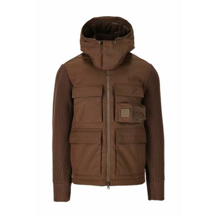 C.p. Company, Hooded Down Jacket Bruin, Heren, Maat:M,nylon