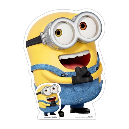 Happy Bob Minion Mini Papputklipp Offisiell: The Rise of Gru Stående (FMY)