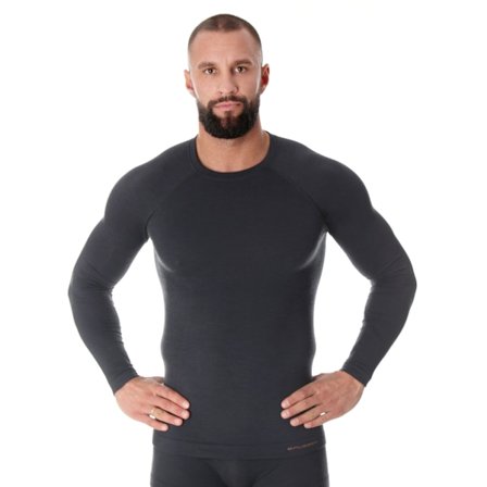 Herr långärmad t-shirt Brubeck ACTIVE WOOL Underkläder termisk Merinoull